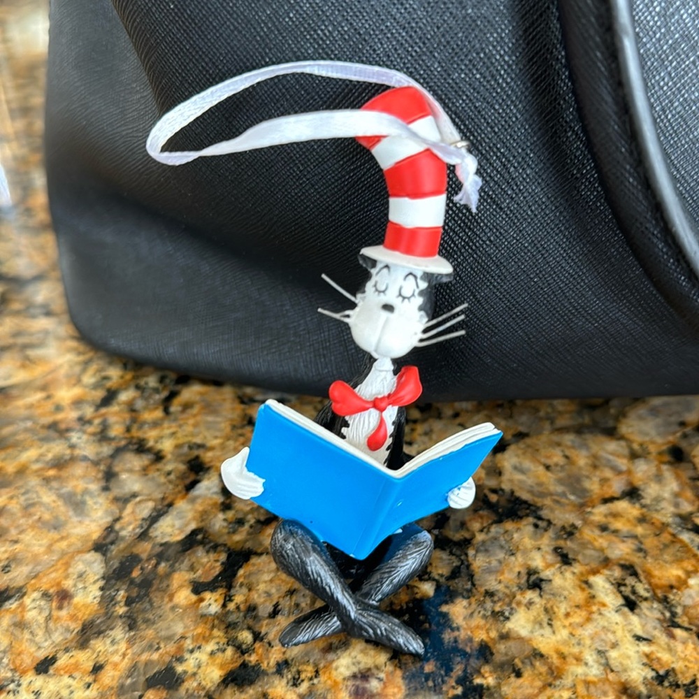 Cat in the Hat Dr. Seuss holiday ornament